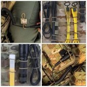 Тактична гумка-фіксатор для спорядження на Molle - Black