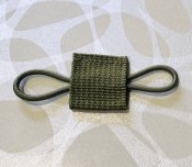 Тактична гумка-фіксатор для спорядження на Molle - Green