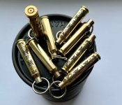Брелок из гильзы 223  rem с лазерной гравировкой