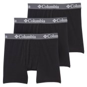Чоловічі труси-боксери Columbia Stretch-Performance Boxer Briefs чорні XL [упаковка 3 шт.]