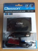 Розгалужувач прикурювача для авто на 2 гнізда Olesson 1522 з підсвіткою + USB 12V-24V