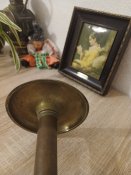2з# Підсвічник старовинний з латуні виробництва Франціі