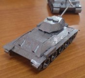 Металевий пазл Tank T-34 3D Metal Model Kit