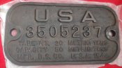 Шильда з Ленд-Лізовського вагону USA.