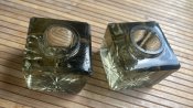Дві шкляних чорнильниці