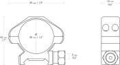 Кільця Hawke Precision Steel Ring 30 мм