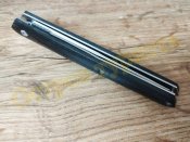 Ніж складаний M390 Black на підшипниках Фліппер танто з чохлом