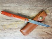 Нож складной M390 Brown на подшипниках Флиппер танто с чехлом