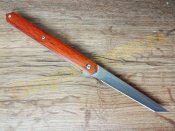 Нож складной M390 Brown на подшипниках Флиппер танто с чехлом