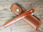 Нож складной M390 Brown на подшипниках Флиппер танто с чехлом