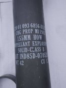 Макет 155 мм. снаряда