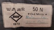 Плащ, дождевик, серый, нейлон, размер 50, б/у, 1972 г, армия ВС Швейцария
