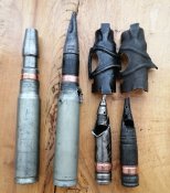 Снаряди з БМП-2 30х165 мм ОТ, ОФЗ, БТ
