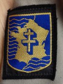 Китель + брюки военного 2-ой бронетанковой дивизии, размер 48, 2004 г, лёгкое б/у, армия ВС Франция