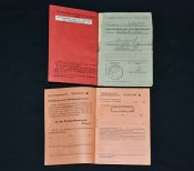 Комплект документов Deutsche Reichspost (Британская зона)