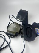 Активні навушники 3M Peltor XPI, Single com, Колір - Olive, NATO 4 pin, НОВІ + кнопка ПТТ NEXUS U94