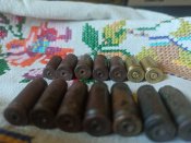 пістолетні гільзи 14шт: люгер, ппш-маузер, 7,65х17 Browning