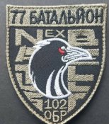Шеврон 77 батальон 102 ОБр ТРО № 961