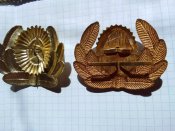2 разные кокарды и 2 плетенки с офицерских фуражек .