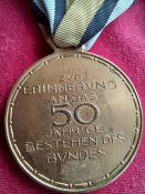 Медаль 1874 - 1924гг 50 лет Бундес