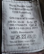 Штани бундесвер молескин Sturm Handles gmbh Gr2