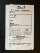 Бронеплити USA MSA type IV body armor plate CPA30L США
