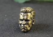 Намистина (бусина) "Gold Terminator Head" для плетіння темляків з паракорду