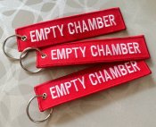 Брелок бирка «Empty Chamber» - вишита