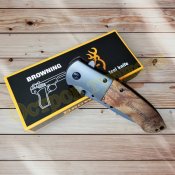 Ніж складаний Browning 351 напівавтомат із кліпсою