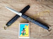 Нож резьбовой тычковый обоюдоострый складной Black 33