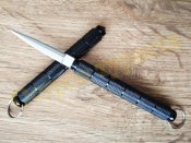 Нож резьбовой тычковый обоюдоострый складной Black 33