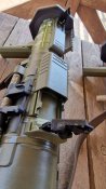 Використані протитанкові гранатомети АТ-4 (2шт) в кейсі.
