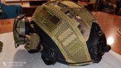 Шлем тактический Fast Helmet NIJ IIIA + Наушники Walkers Razor Slim