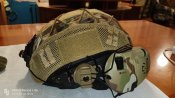 Шлем тактический Fast Helmet NIJ IIIA + Наушники Walkers Razor Slim