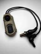 Подвійна кнопка ввімкнення перемикач для лазеру, ліхтарика чи лцу surefire, dbal a2, peq 15, inforce, m300, m600, m600c. 0011