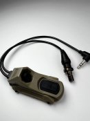 Подвійна кнопка ввімкнення перемикач для лазеру, ліхтарика чи лцу surefire, dbal a2, peq 15, inforce, m300, m600, m600c. 0012