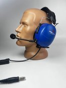 Навушники 3m peltor headset, навушники пілота 3m peltor, колір: синій