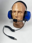 Навушники 3m peltor headset, навушники пілота 3m peltor, колір: синій