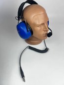 Навушники 3m peltor headset, навушники пілота 3m peltor, колір: синій