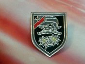 Едельвейс череп  - знак шпилька 2шт.