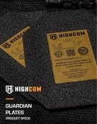 Бронеплита з баллістичної сталі HIGHCOM ARMOR Guardian AR500 NIJIII+ (5 кл. ДСТУ)