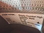 Берці ЗС Великобританії. Haix High Liability Combat Boots.