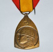 Памятная медаль войны 1914-1918 гг. Первая Мировая война, Королевство Бельгия.