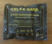 Гемостатичний бинт Celox Z-Fold Rapid Hemostatic