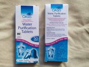 Таблетки для дезинфекции воды Oasis (33 mg NaDCC  1 таблетка = 5 л) цена за пачку 50 таблеток (3 шт.)
