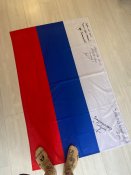 Прапор з кацапського ксп біля села Гончарівка рф