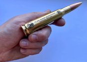 Открывашка для бутылок из макета патрона 50 bmg лазерная гравировка