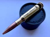 Открывашка для бутылок из макета патрона 50 bmg лазерная гравировка