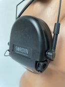 Активні військові навушники msa sordin з мікрофоном та виходом на рацію, колір: чорний. арт: 41484