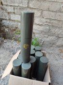 Тубуси з під мін 60 мм.. герметичні, пластик